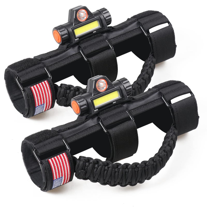 RERPRO مقابض قضيب لف RERPRO مع ضوء قبة لـ 1945-2025 جيب رانجلر CJ YJ TJ JK JL Gladiator JT UTV Polaris RZR 2.0 - Image 1